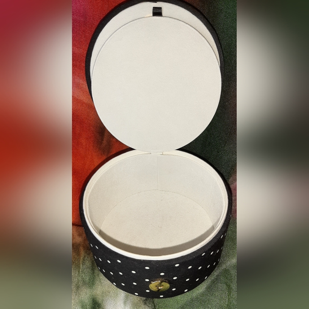 Kate Spade Black Polka Dot Jewlery Box - Picture 5 of 6